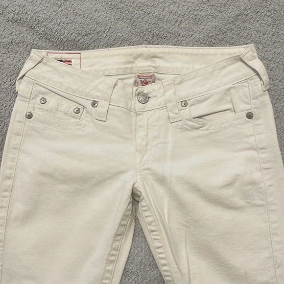 True Religion PETITE White Jeans - Picture 3 of 7